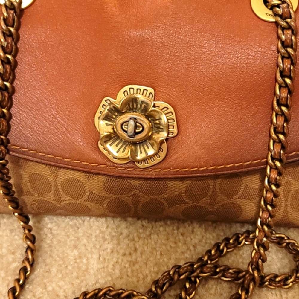 Coach Madison Shoulder Bag in Signature Canvas Coach Leather - Picture 2 of 9